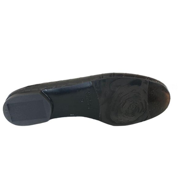 Women’s Andrea Croc Embossed Smoking Loafer - Picture 4 of 4